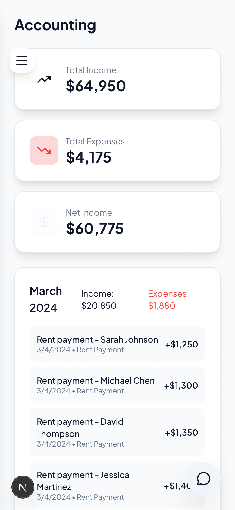 Collections in the Rentway app