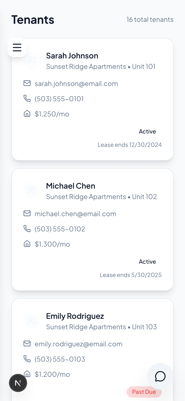 Website Builder / CMS in the Rentway app